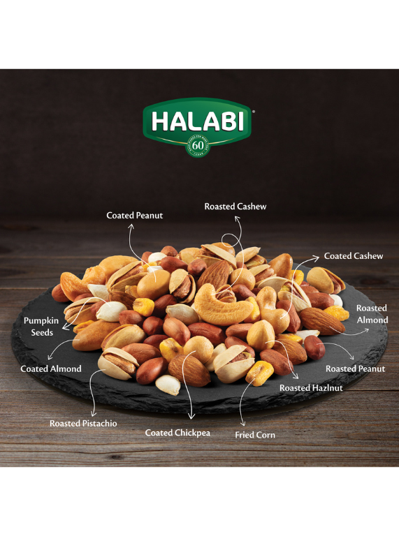 Halabi Nuts Halabi Unsalted Mix Can 400g