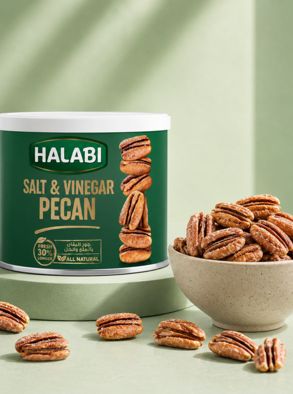 Salt & Vinegar Pecans Can