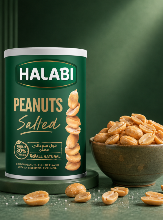 Salted Peanuts Can