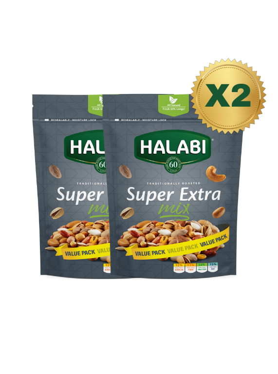 Halabi Nuts - Halabi Super Extra Mix Pouch 450g (Pack of 2)